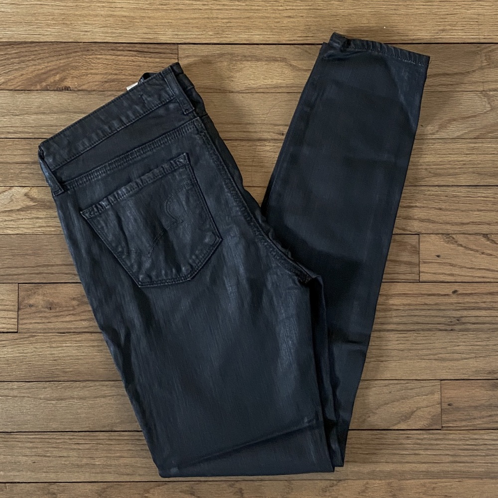 Big Star Black Coated Denim Jeans
